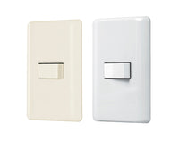 Placa con 1 Interruptor Escalera Disponible en Color Marfil y Blanco Linea Basica (Modelo a Elegir)
