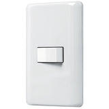 Placa con 1 Interruptor Escalera Disponible en Color Marfil y Blanco Linea Basica (Modelo a Elegir)