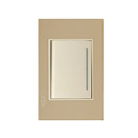 Placa con 1 Interruptor Sencillo Disponible en Color Blanco, Marfil, Menta y Negro (Modelo a Elegir)