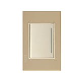Placa con 1 Interruptor Sencillo Disponible en Color Blanco, Marfil, Menta y Negro (Modelo a Elegir)