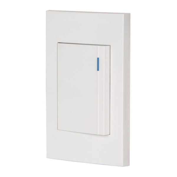 Placa con 1 Interruptor Sencillo en Color Blanco