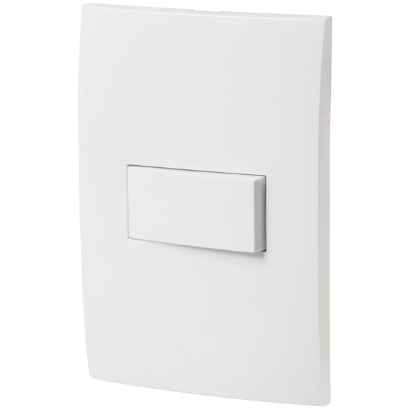 Placa con 1 Interruptor Sencillo en Color Blanco