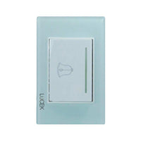 Placa con Botón Timbre Disponible en Color Blanco, Marfil, Menta y Negro (Modelo a Elegir)