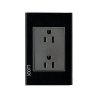 Placa con Contacto Duplex Disponible en Color Blanco, Marfil, Menta y Negro (Modelo a Elegir)