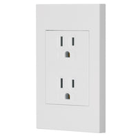 Placa con Contacto Duplex en Color Blanco