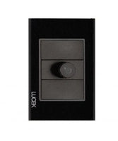 Placa con Dimmer Disponible en Color Blanco, Marfil, Menta y Negro (Modelo a Elegir)