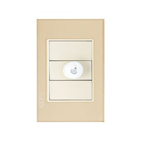 Placa con Dimmer Disponible en Color Blanco, Marfil, Menta y Negro (Modelo a Elegir)