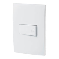 Placa con Interruptor de Timbre en Color Blanco