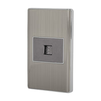 Placa con Toma de Telefono Disponible en Color Blanco, Negro y Satin (Modelo a Elegir)