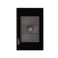 Placa con Toma de Televisión Disponible en Color Blanco, Marfil, Menta y Negro (Modelo a Elegir)