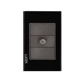 Placa con Toma de Televisión Disponible en Color Blanco, Marfil, Menta y Negro (Modelo a Elegir)