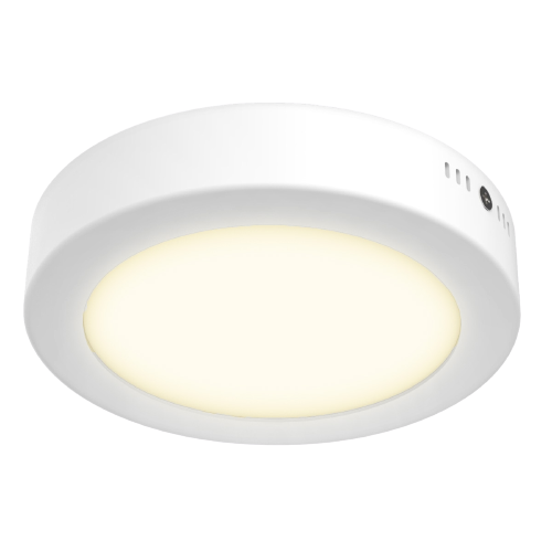 Plafón de Sobreponer de 12W en Color Blanco Disponible en Luz Blanca y Cálida (Modelo a Elegir)