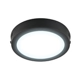 Plafón de Sobreponer de 12W en Color Negro Disponible en Luz Blanca y Cálida (Modelo a Elegir)