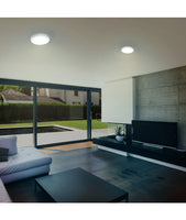 Plafón de Sobreponer de 18W en Color Blanco Disponible en Luz Blanca y Cálida (Modelo a Elegir)