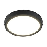 Plafón de Sobreponer de 18W en Color Negro Disponible en Luz Blanca y Cálida (Modelo a Elegir)