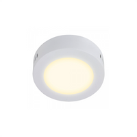 Plafón de Sobreponer de 6W en Color Blanco Disponible en Luz Blanca y Cálida (Modelo a Elegir)
