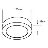 Plafón de Sobreponer de 6W en Color Blanco Disponible en Luz Blanca y Cálida (Modelo a Elegir)