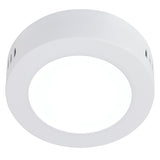 Plafón de Sobreponer de 6W en Color Blanco Disponible en Luz Blanca y Cálida (Modelo a Elegir)