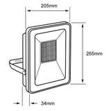 Reflector LED de 100 W en Luz Ámbar Uso Exterior/Interior