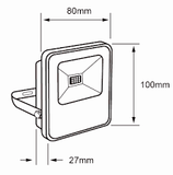 Reflector de 10W Uso Exterior/Interior Disponible en Luz Blanca y Cálida (Modelo a Elegir)