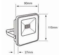 Reflector de 20W Uso Exterior/Interior Disponible en Luz Blanca y Cálida (Modelo a Elegir)