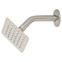 Regadera de Plato Cuadrado 4" Disponible en Color Cromo, Negro Mate y Satin (Modelo a Elegir)