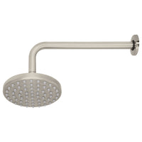 Regaderas de Plato Ancho Redondas 6" Disponible en Color Cromo y Satin (Modelo a Elegir)