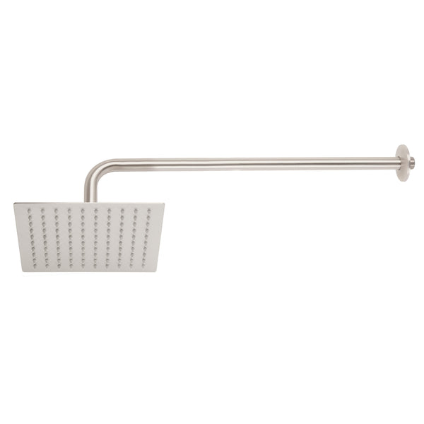 Regaderas de Plato Delgado Cuadradas 8" Disponible en Color Satin y Cromo (Modelo a Elegir)