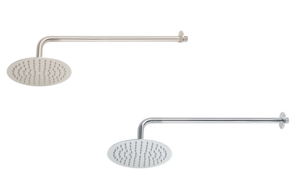 Regaderas de Plato Delgado Redondas 8" Disponible en Color Satin y Cromo ( Modelo a Elegir)