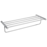 Repisa de Laton Portatoalla Disponible en Color Cromo y Satin (Modelo a Elegir)