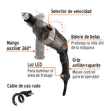 Rotomartillo 1/2" Industrial de 1,200 W en Color Negro