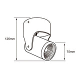 Spot de Techo con Luz LED Integrada Disponible en Color Blanco Y Negro (Modelo a Elegir)