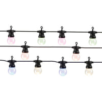Serie de 10 Focos Led de Focos de Colores Inteligentes uso de Exterior