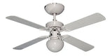 Ventilador de 42" con Aspas Reversible en Color Blanco y Madera