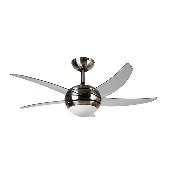 Ventilador de 48" en Color Satinado con Aspas Transparentes