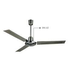 Ventilador Industrial de 56" en Color Satinado con 3 Velocidades