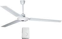 Ventilador Industrial de 56" en Color Blanco Incluye Control de Velocidades
