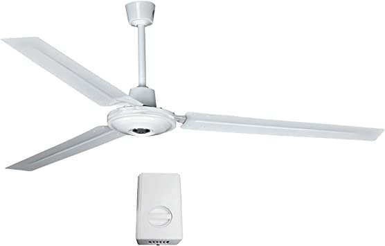 Ventilador Industrial de 56" en Color Blanco Incluye Control de Velocidades