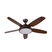 Ventilador de 52" en Color Café con 3 Tonos de Luz